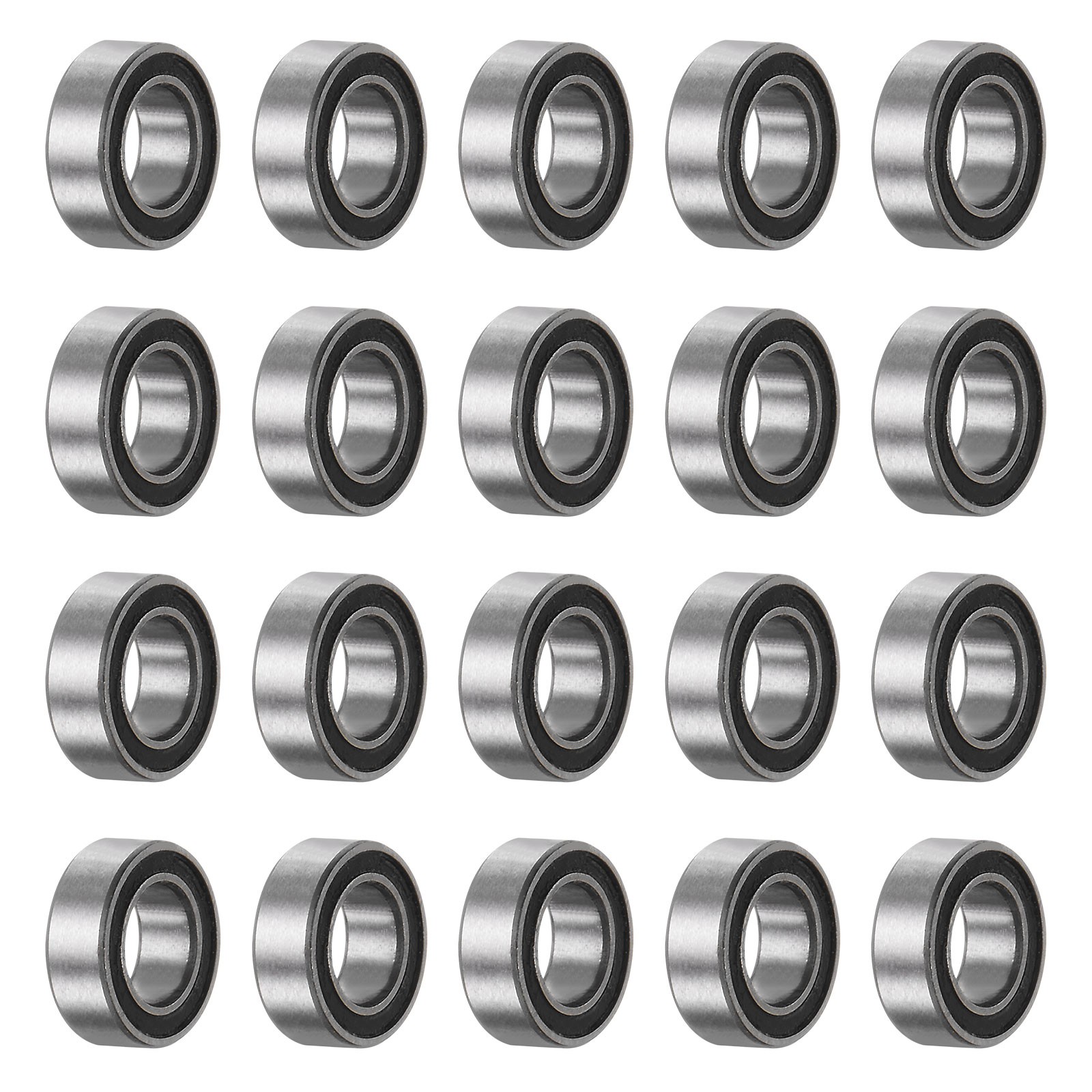 20pcs MR74-2RS Bearings 4x7x2.5mm Chrome Steel Mini Bearing Double Sealed ABEC3