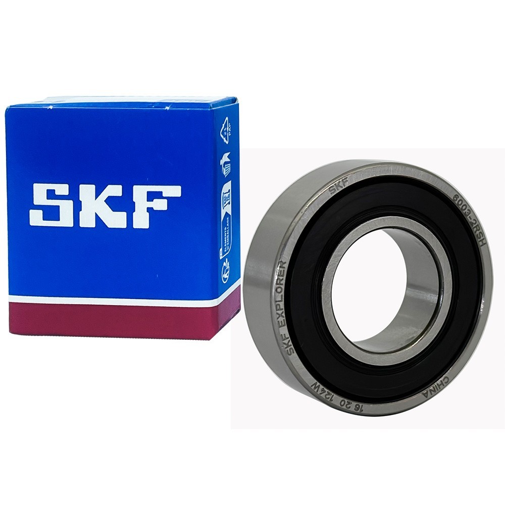 2Pcs SKF 6003-2RSH Double Rubber Sealed Ball Bearing 17x35x10mm