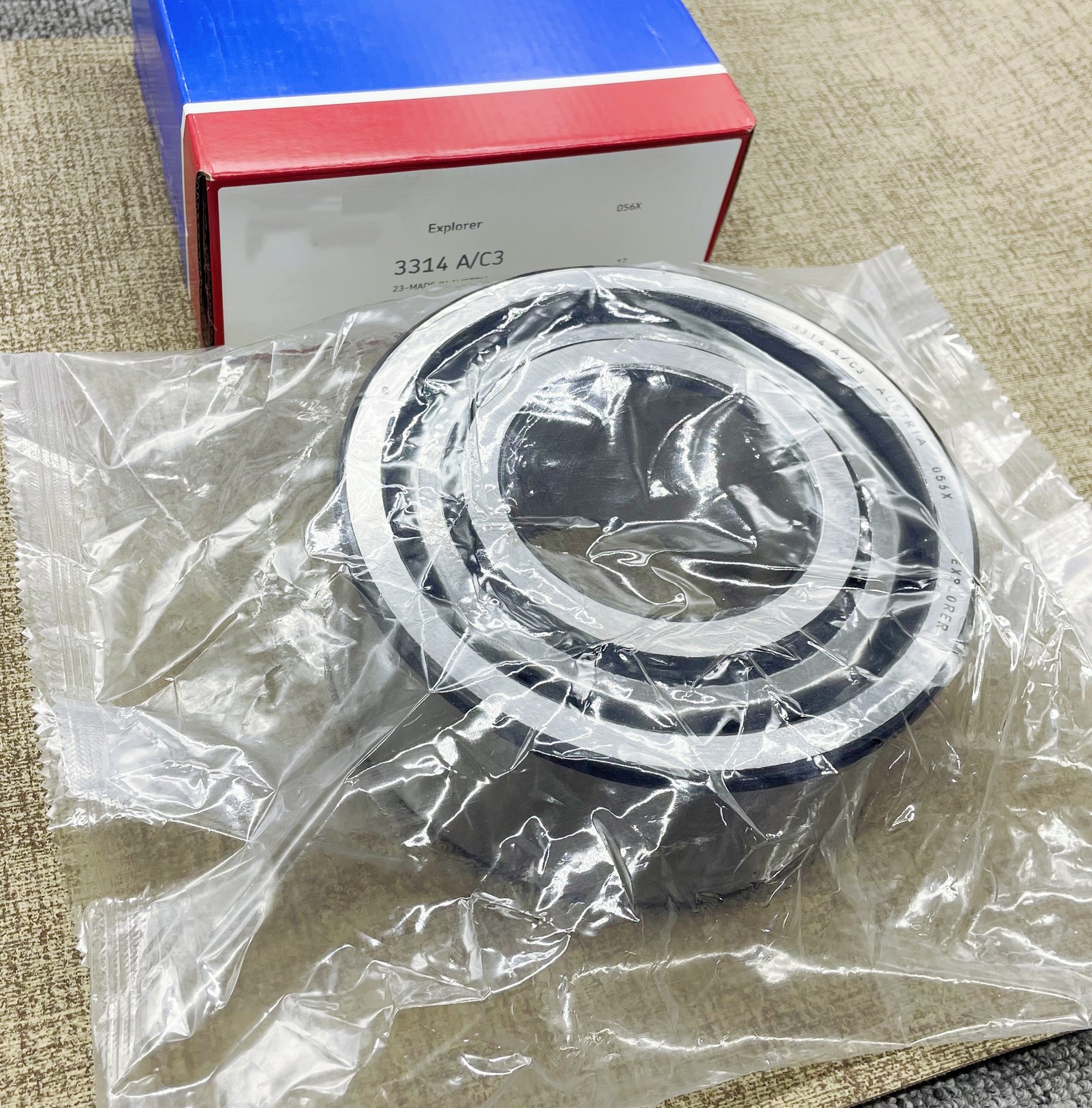 New Double Row Angular Contact Ball Bearing 3314 A/C3 70x150x63.5mm 1pcs