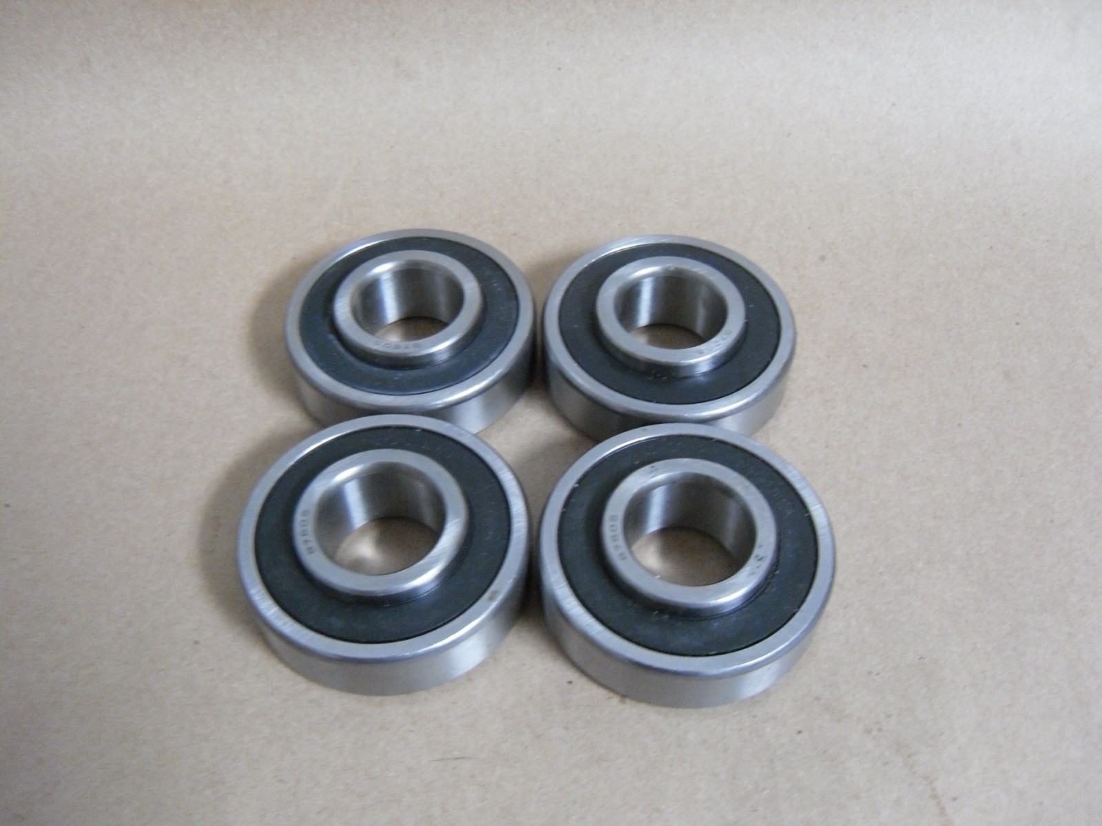(Qty 4) BALL BEARING W/ EXTENDED INNER RING 25X62X17 MM 20.9 LENGTH THR