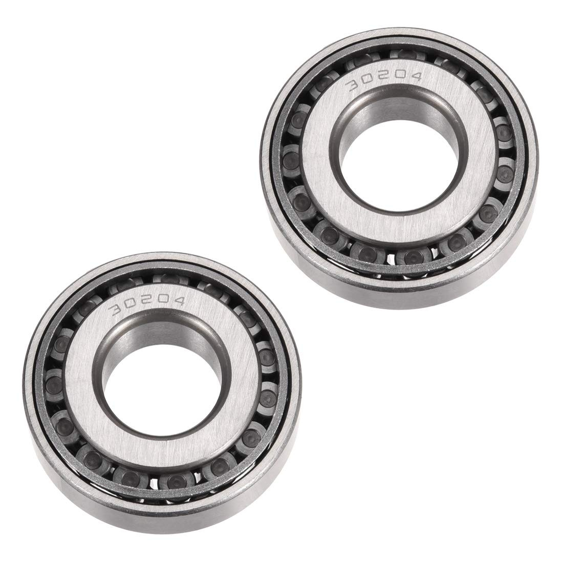 30204 Tapered Roller Bearing Set 20mm Bore 47mm OD Cone Cup 2 Pack