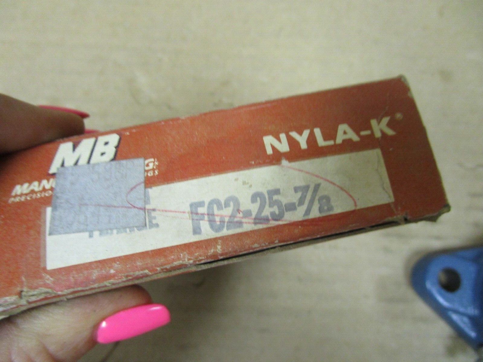 NEW MB NYLA-K 2 BOLT FLANGE MOUNT BEARING FC2-25-7/8