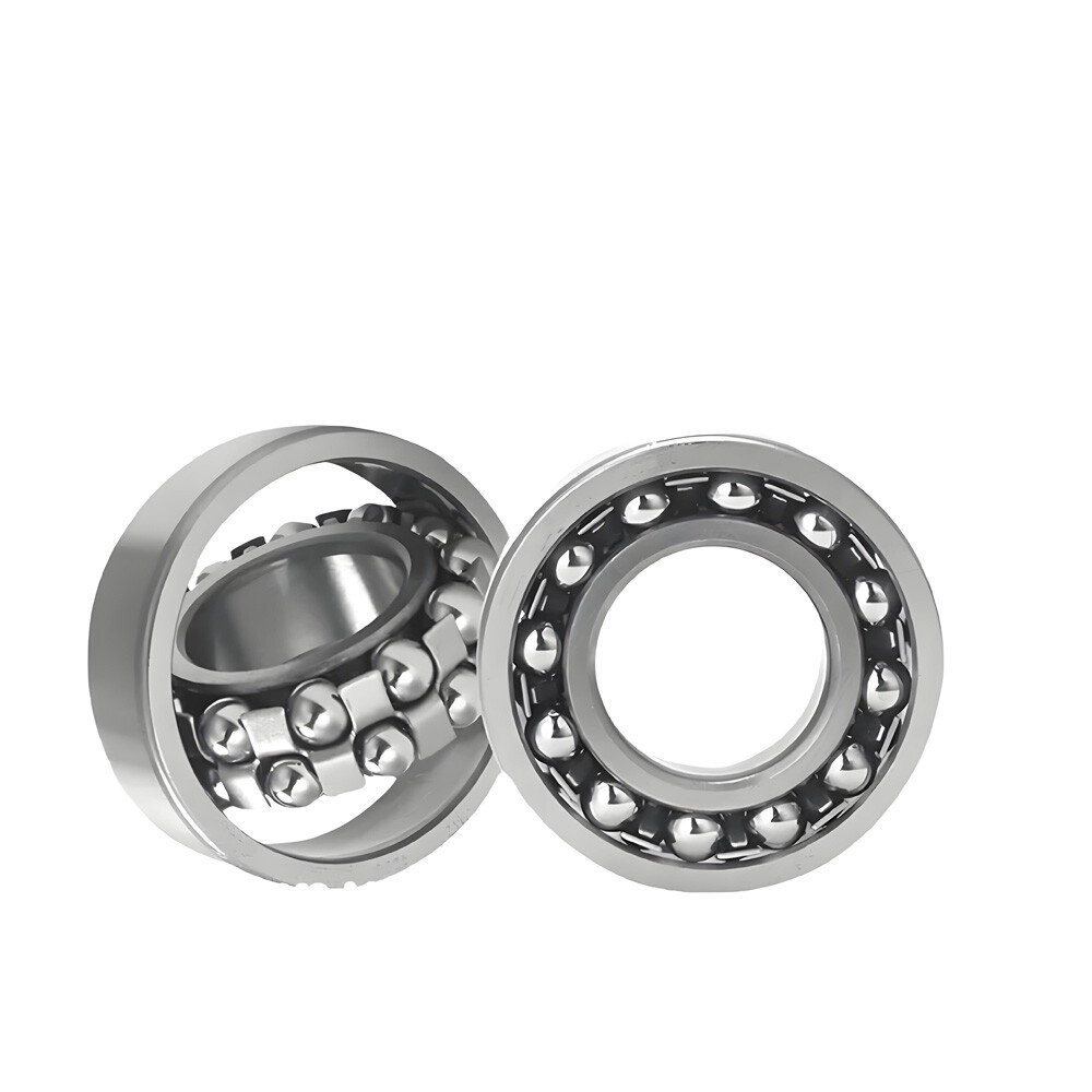 Double Row Self Aligning Ball Bearing 1200 to 1210 Bearing Steel ID 10mm-50mm