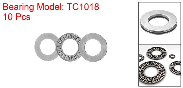 10pcs TC1018 Thrust Needle Roller Bearings with Washers 5/8″x1-1/8″x5/64″