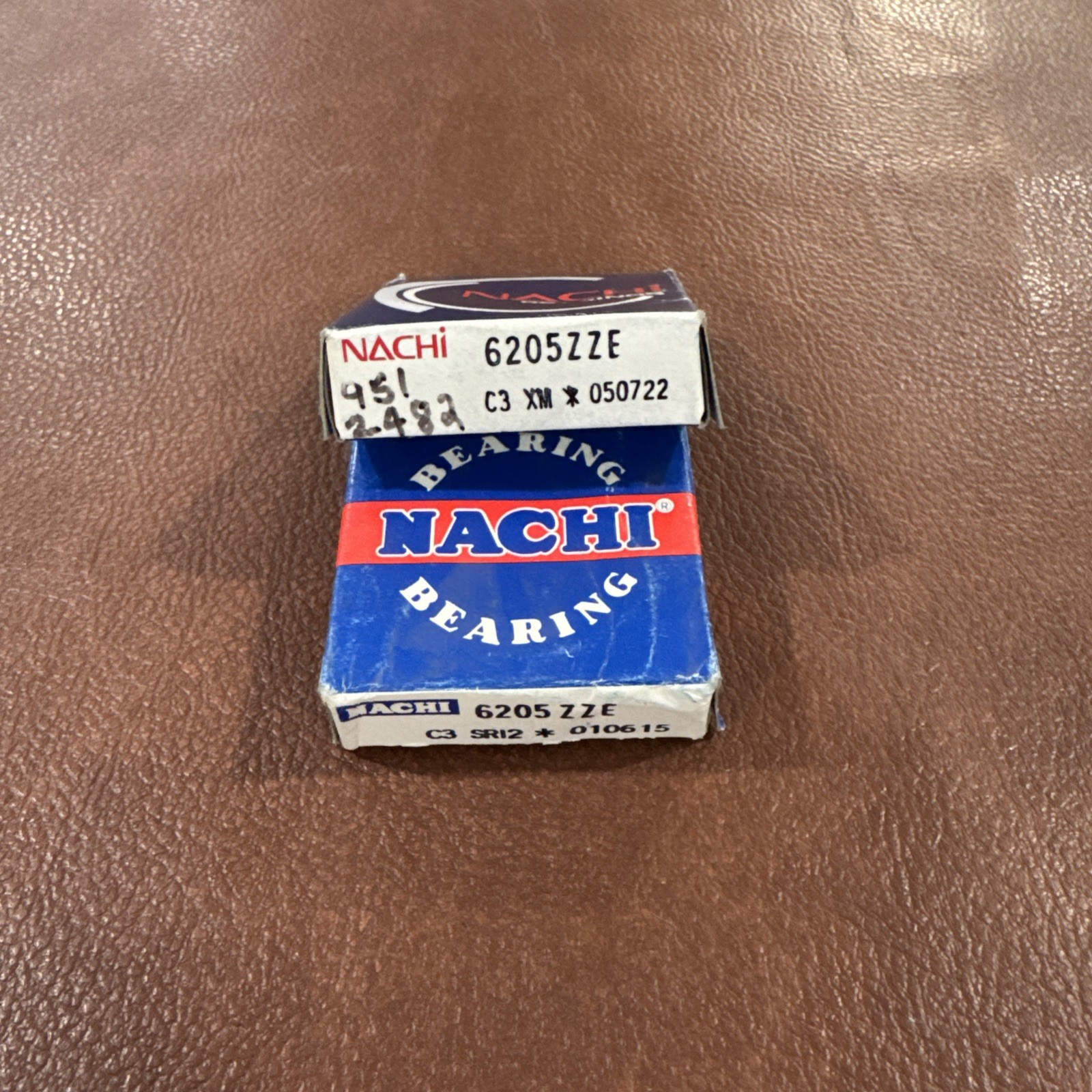 Lot of 2 6205-ZZE NACHI Metal Shield Ball Bearing 25x52x15 6205 ZZ 6205Z