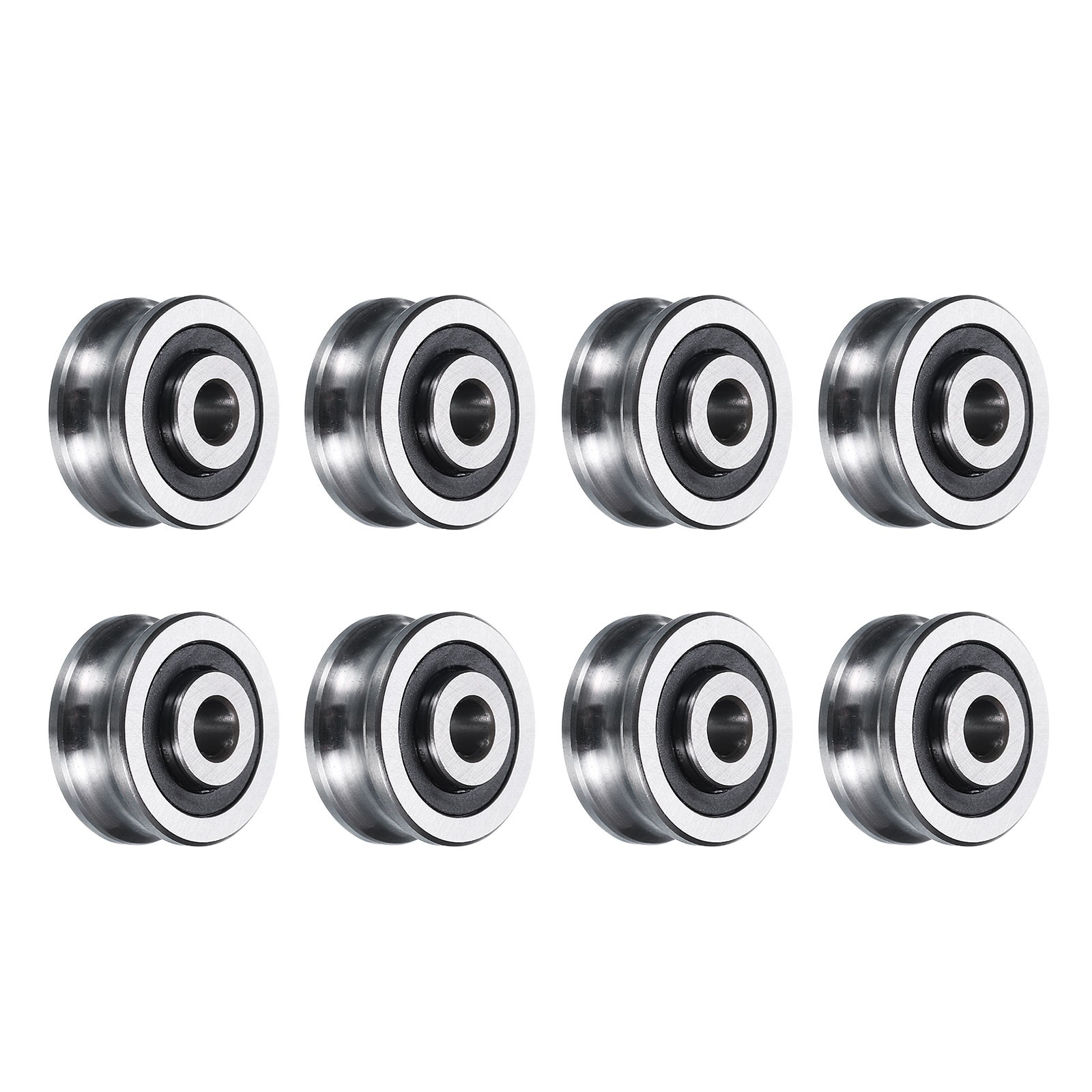 8pcs SG20 U Groove Track Guide Bearing 6x24x11mm U Groove Roller Wheel