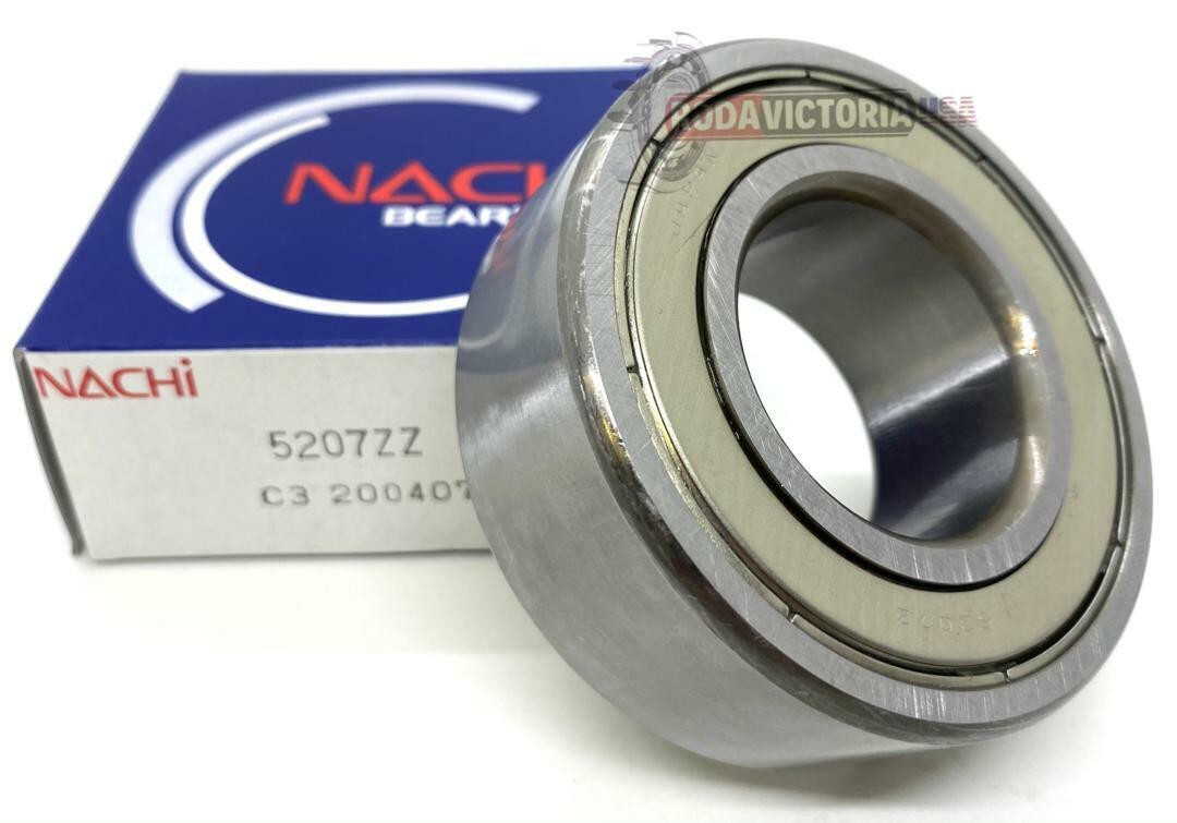 NACHI 5207 ZZ C3 Angular Contact Ball Bearing Metal Shielded 3207 35x72x27 mm