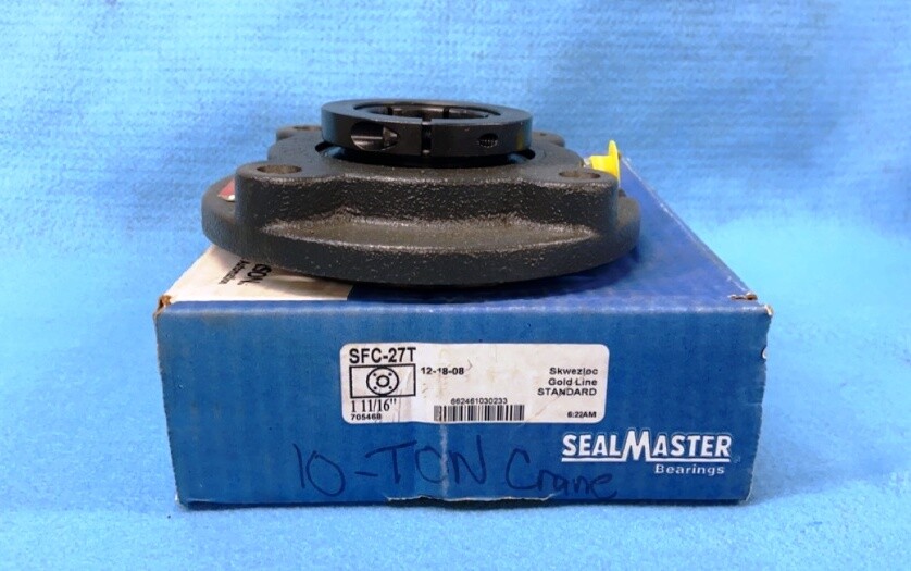SEALMASTER 705468 FLANGE-MOUNT BEARING UNIT, 4 BOLT PILOTED, SFC-27T