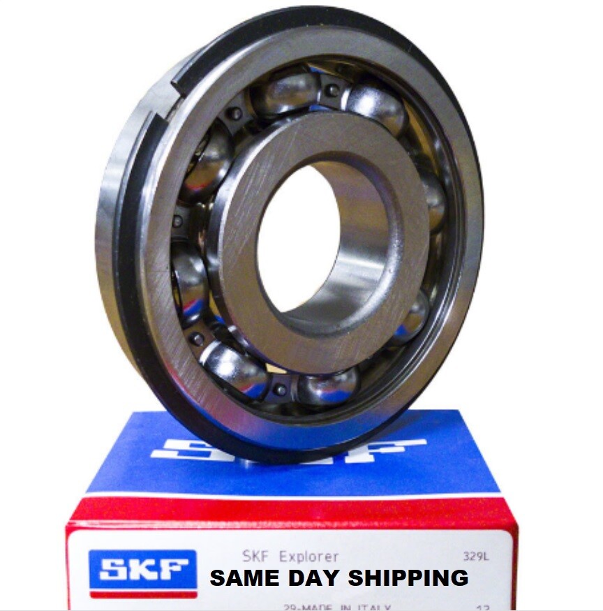 SKF 6203 NR C3 Ball Bearing, Open Type No Seals + Snap Ring 17x40x12 mm