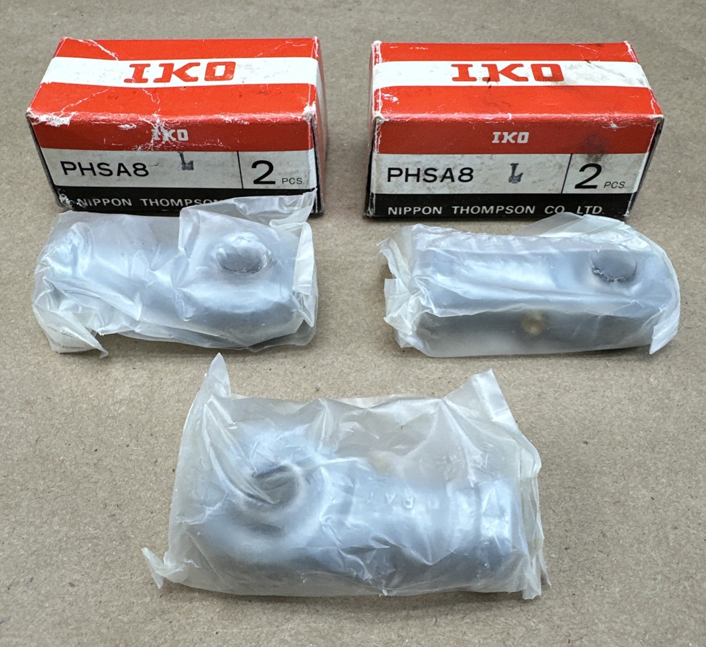NIPPON THOMPSON IKO (3) PHSA8-L Rod End Bearings | NIB – FAST SHIPPED & WARRANTY