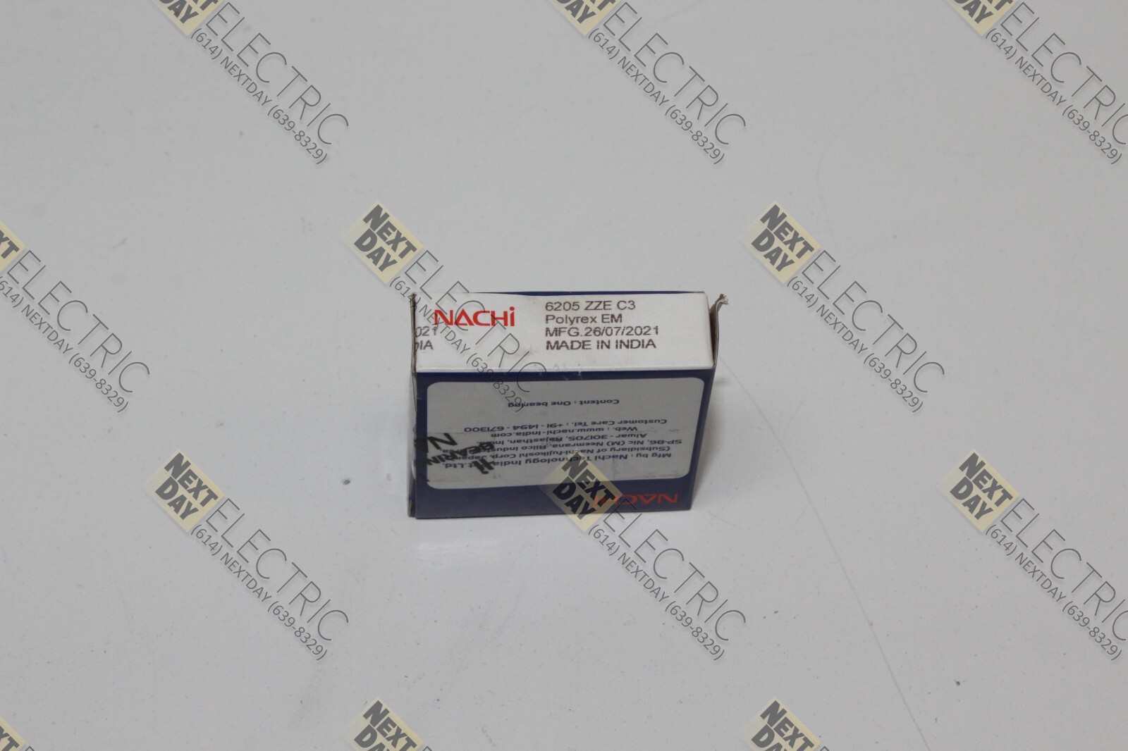 Nachi, 6205 ZZE C3, Polyrex Ball Bearing Sealed Metal Deep Groove Radial