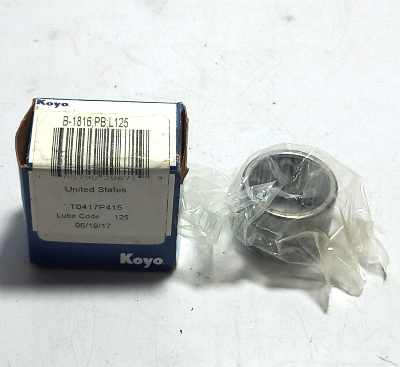 Koyo B-1816 PB L125 Needle Roller Bearing