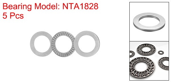 NTA1828 Thrust Needle Roller Bearings 1-1/8″x1-47/64″x5/64″ with Washer 5pcs