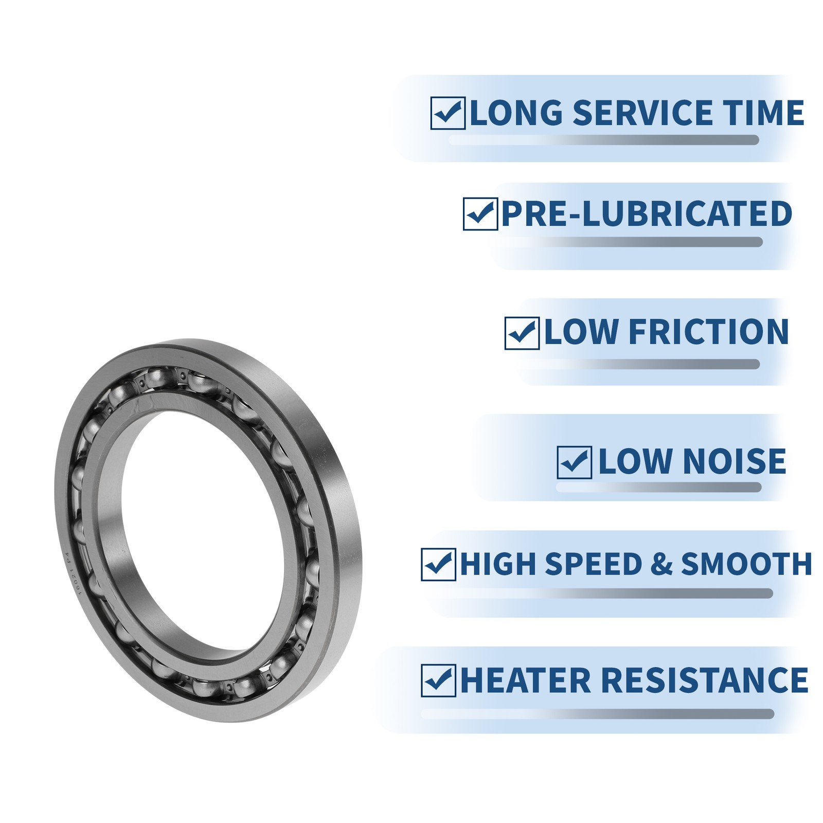16021 Deep Groove Ball Bearings 105x160x18mm 1 Pcs Silver Tone