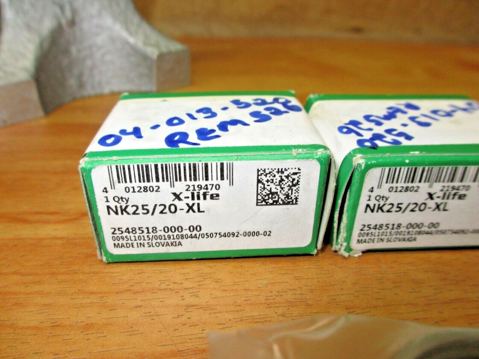INA NK25/20-XL (LOT OF 2) *NEW* Needle Bearing