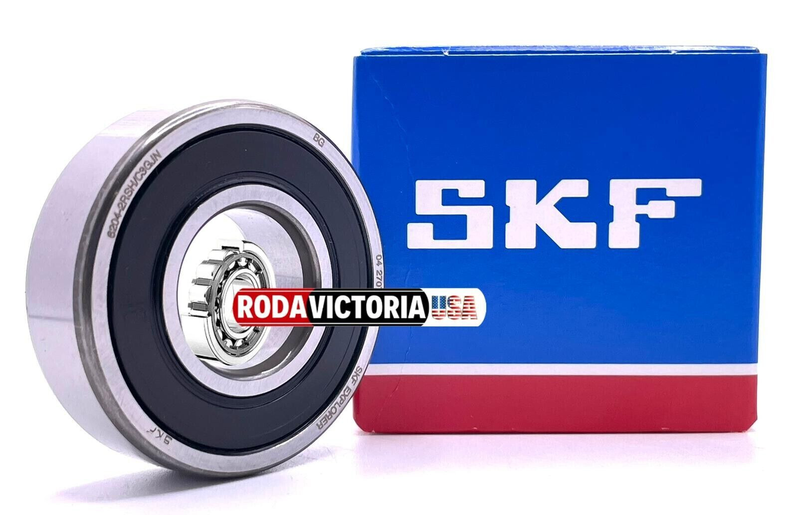 6204 2RSH C3 GJN SKF RUBBER SEALED Groove Ball Bearing 20x47x14mm
