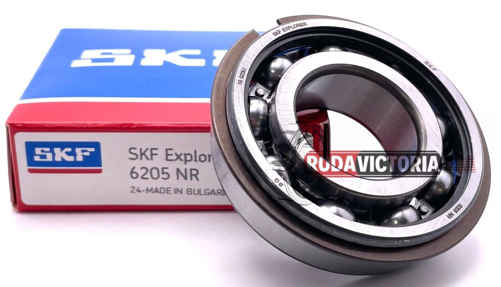 SKF 6205 NR BEARING OPEN w/ SNAP RING 6205 NR 25x52x15 mm SAME DAY SHIPPING SKF