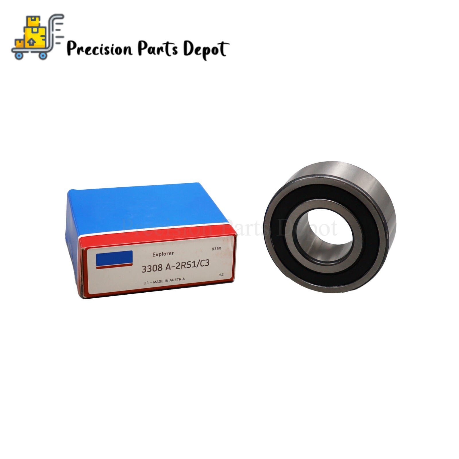 Double Row Angular Contact Ball Bearing 40x90x36.5mm Fits For SKF 3308 A 2RS1/C3