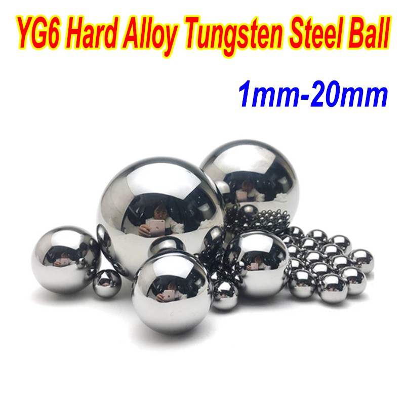 YG6 Hard Alloy Tungsten Steel Ball G10 Grade Bearing Ball High-Precision 1-20mm