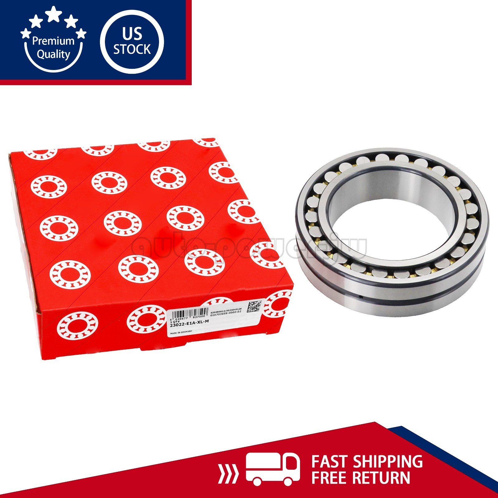 NEW Spherical Roller Bearing For FAG 23022-E1A-XL-M 110x170x45mm US
