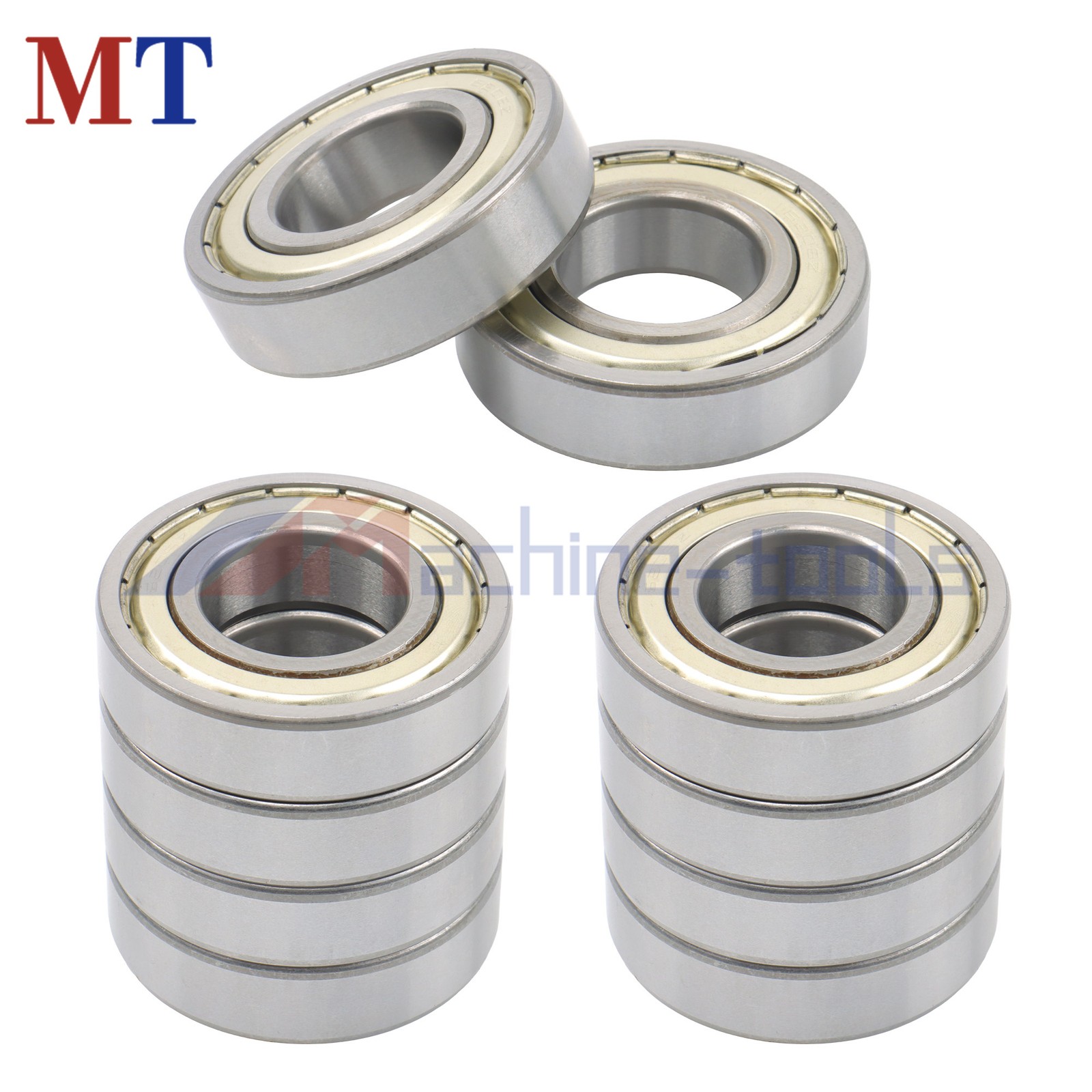 10 Pcs 6206-ZZ Bearing 30x62x16mm Metal Shielded Double Shielded