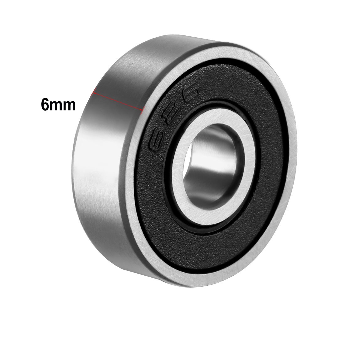 2pack 626-2RS Deep Groove Ball Bearing Double Sealed 180026 Chrome Steel Bearing