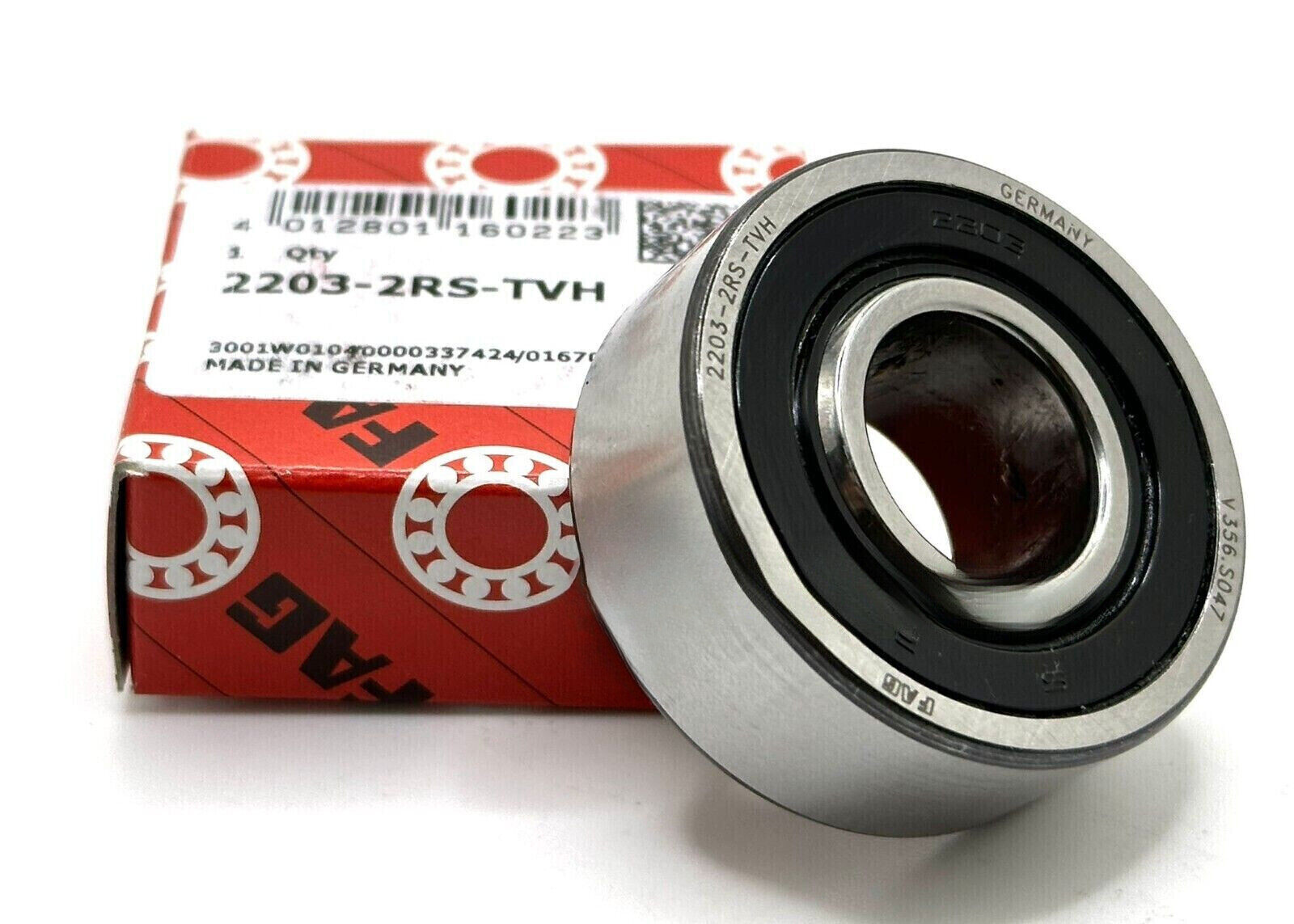 NEW FAG 2203 2RS TVH SELF ALIGNING BALL BEARING,RUBBER SEALED 17x40x16m