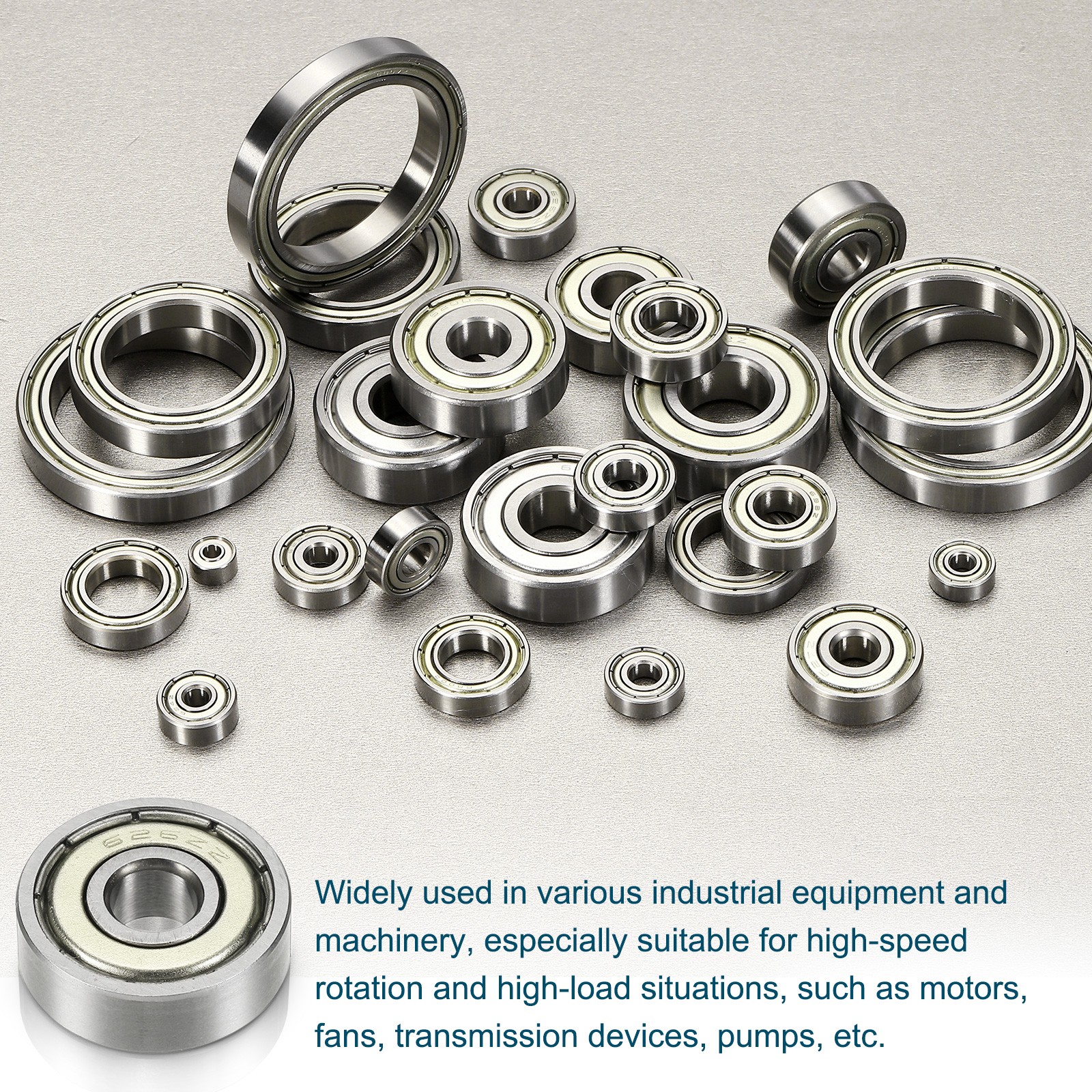 20Pcs 698ZZ Deep Groove Ball Bearings 8x19x6mm Double Shield Bearing