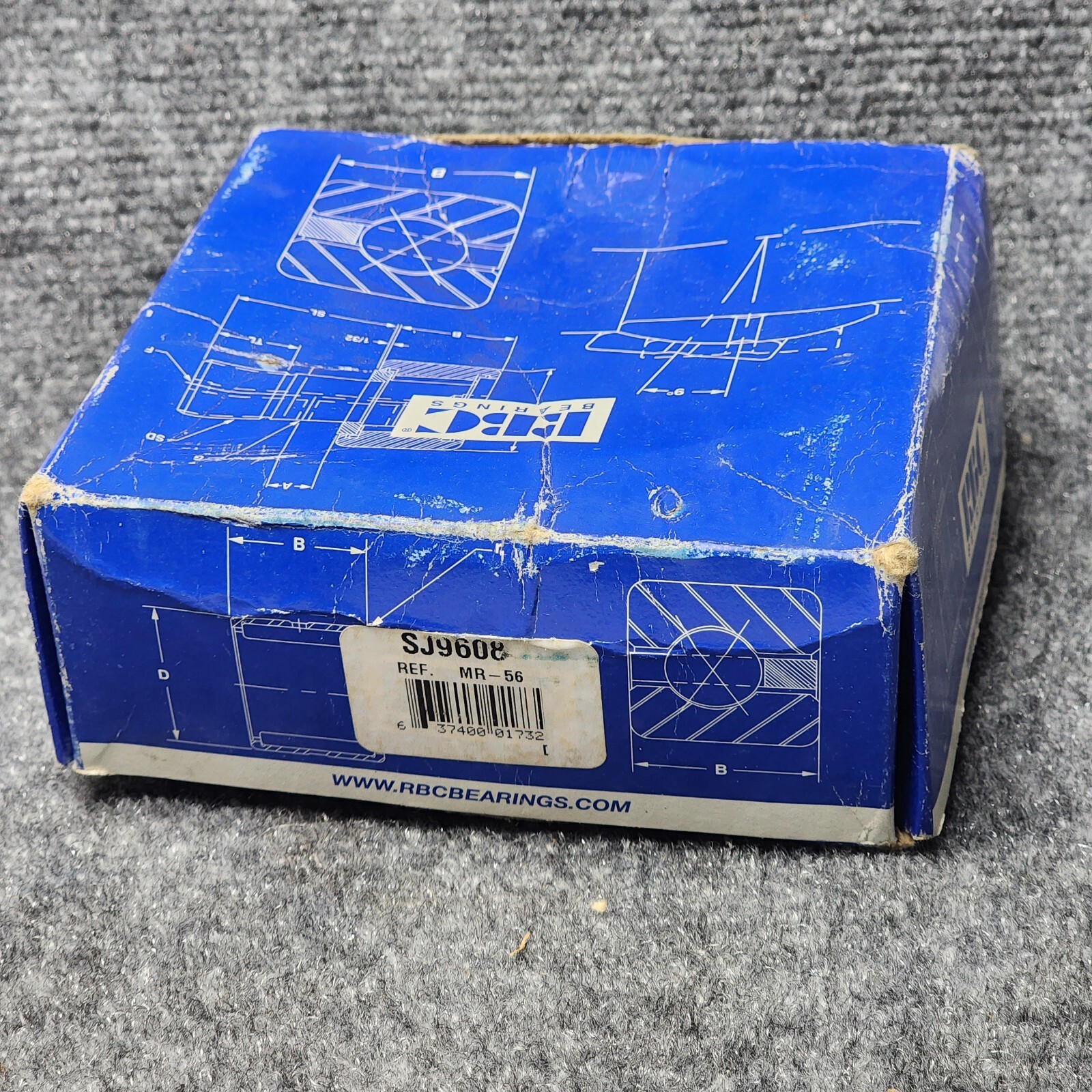 RBC SJ9608 (MR-56)- NEEDLE ROLLER BEARING, 3-1/2″ x 4-1/2″ x 2″