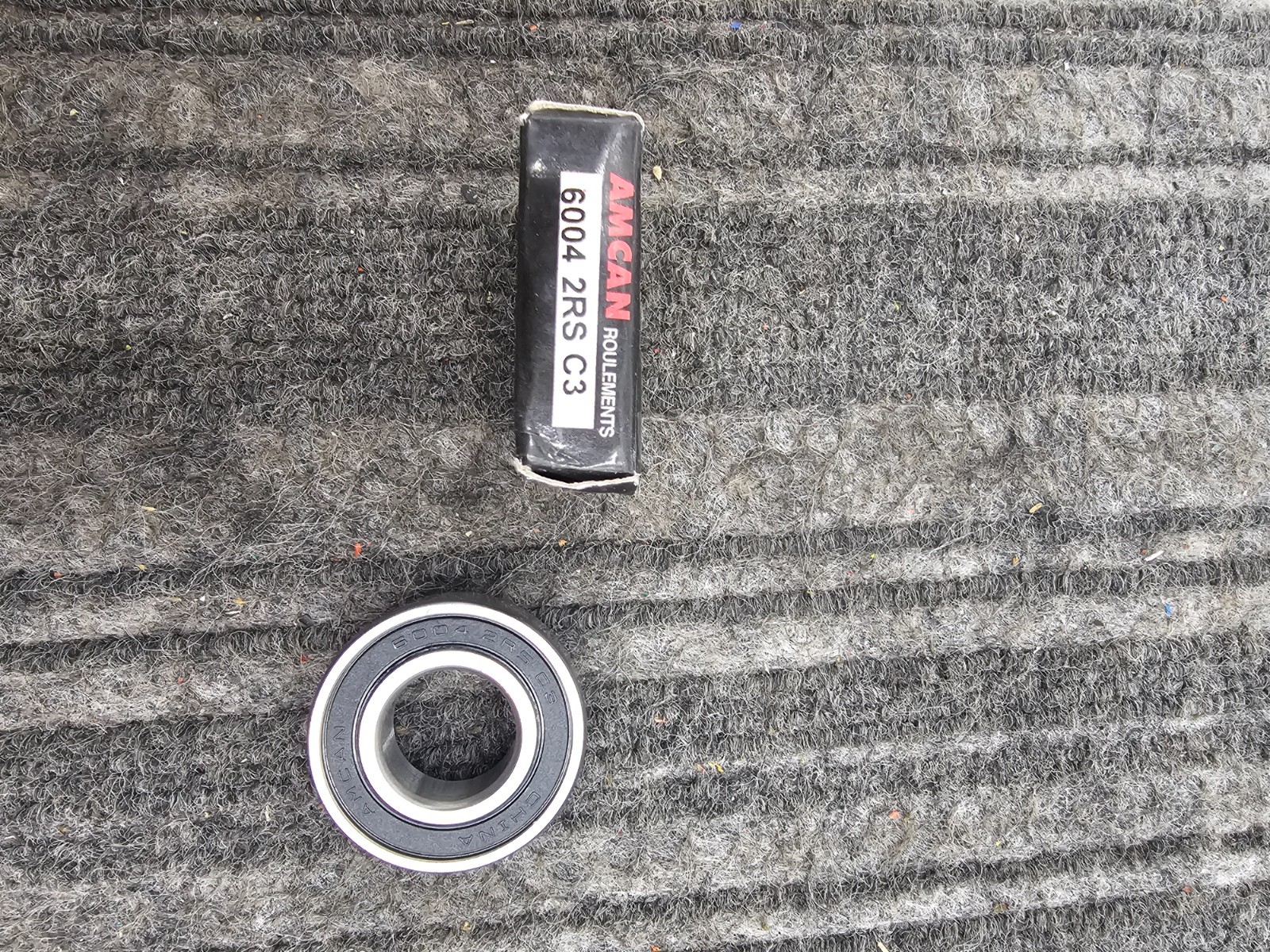 (QTY 10) AMCAN 6004 2RS C3 Sealed Single Row Ball Bearing 20mm x 42mm x 12mm