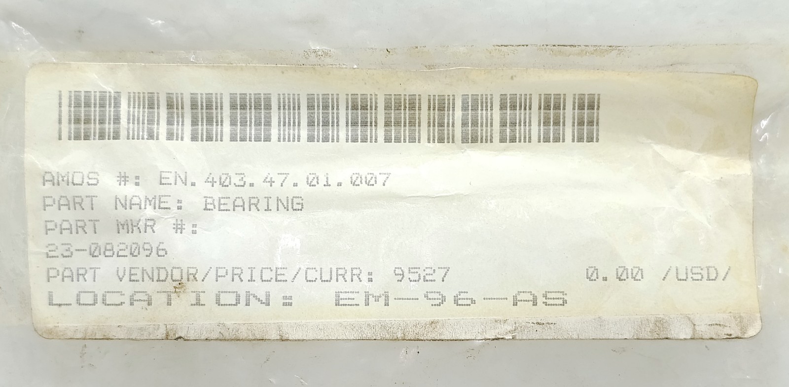 DENISON 230-82096 Thrust Needle Roller Bearing Hydraulic Pump Replacement Part