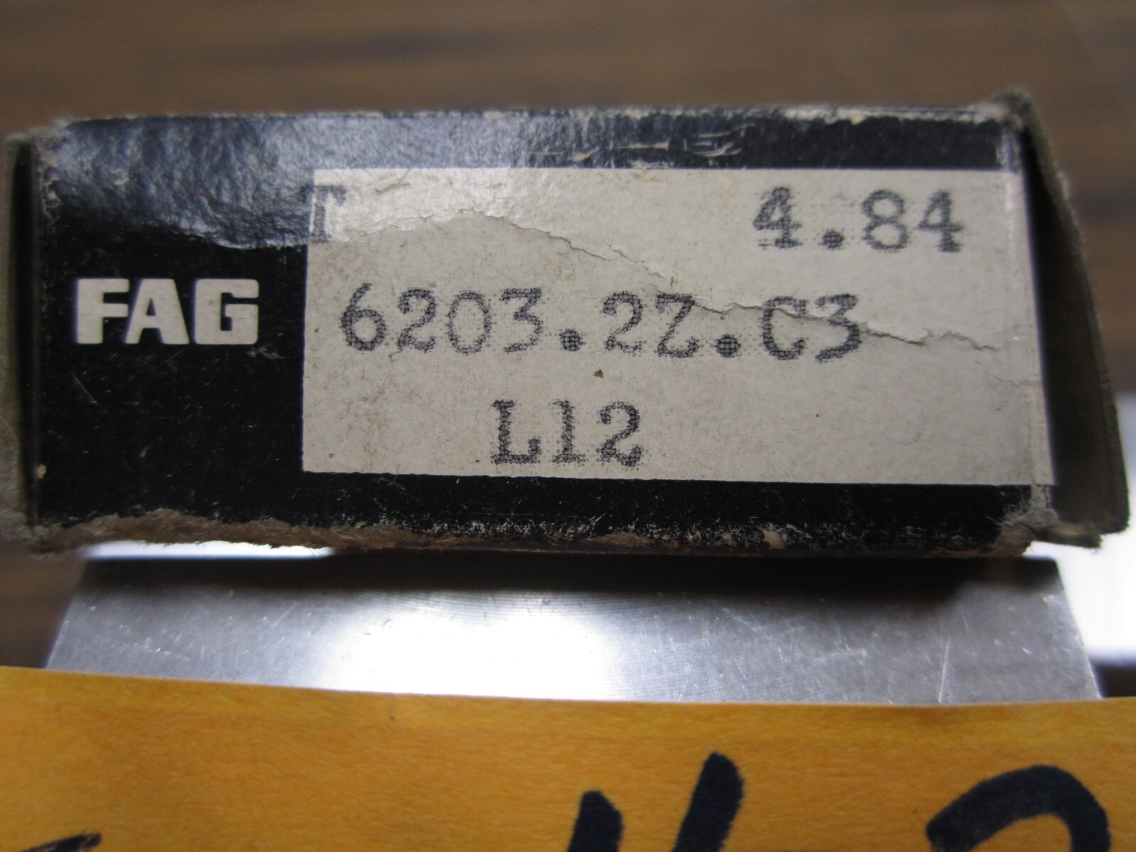 FAG 6203.2Z C3 6203-ZZ 17mm X 40mm X 12mm Metal Shielded Bearing 1 side # 291
