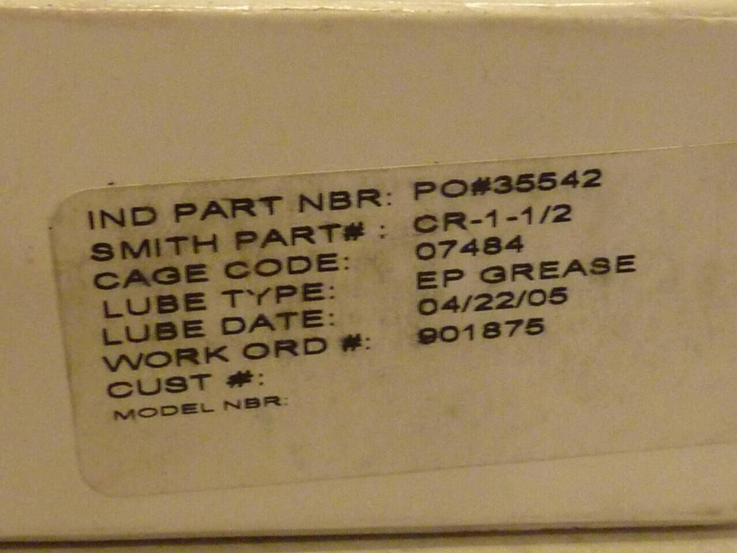 SMITH BEARING Bushing CR-1-1/2 New #3801