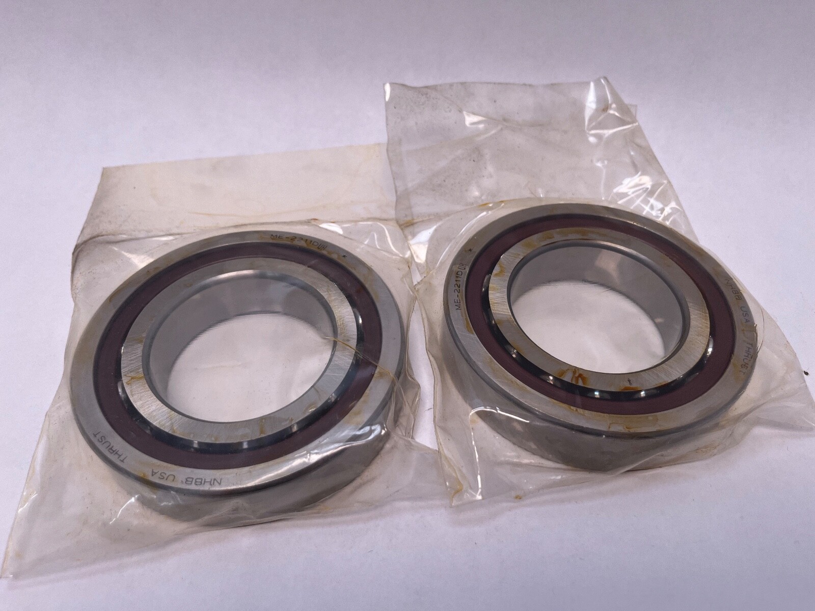 NHBB ME2211DH Angular Bearing 55x100x21mm ME-2211-DUH 7211-C-TPA-P4-DUH USA 2Pcs