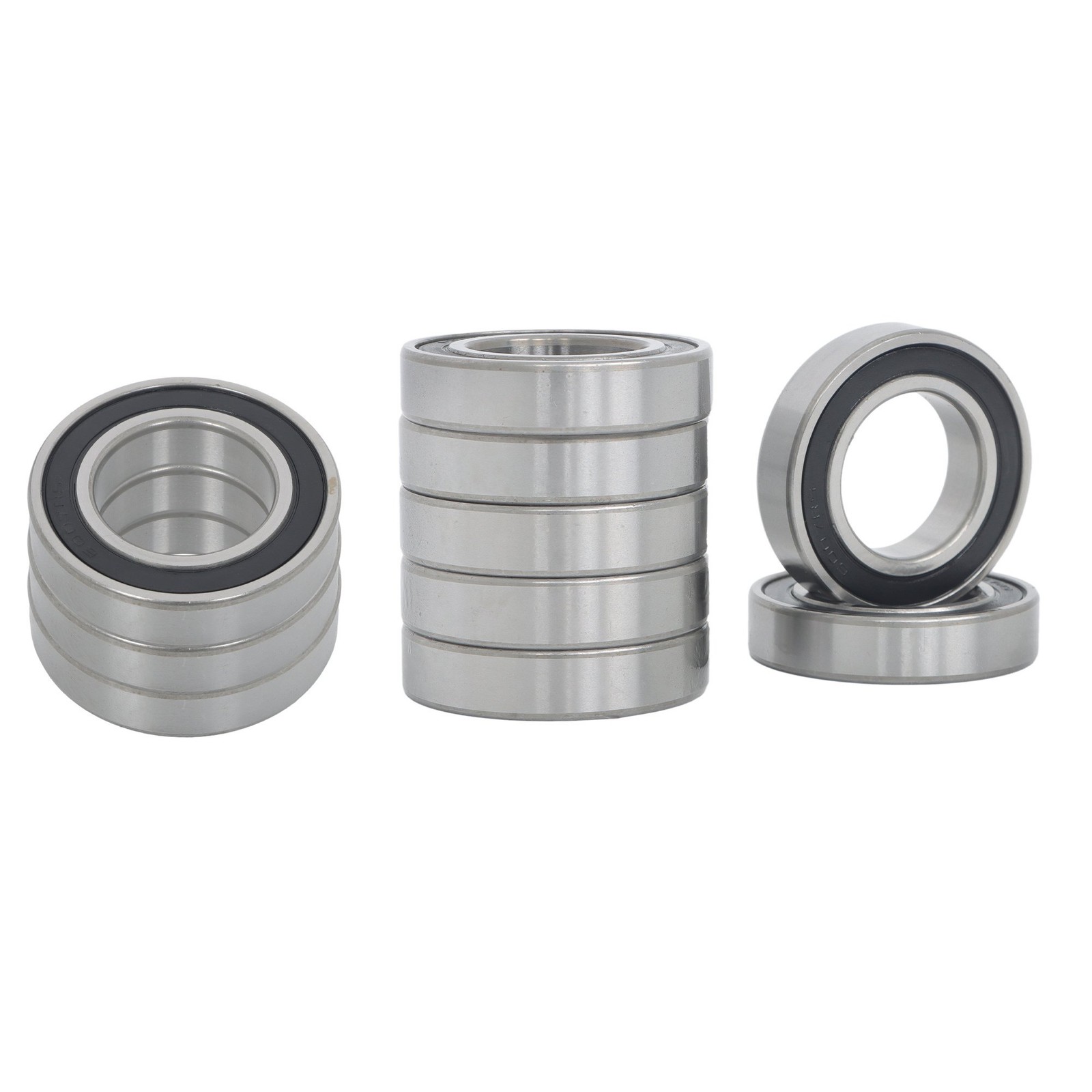 6007-2RS Deep Groove Bearings 10pcs 35x62x14mm Rubber Sealed Set