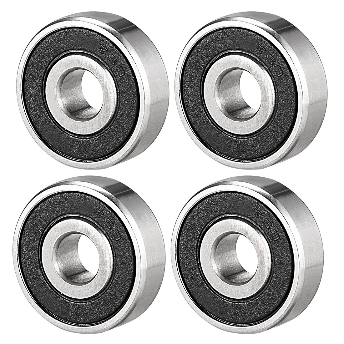 4Pcs 627-2RS Deep Groove Ball Bearing For Equipment Steel Double Sealed 7x22x7mm
