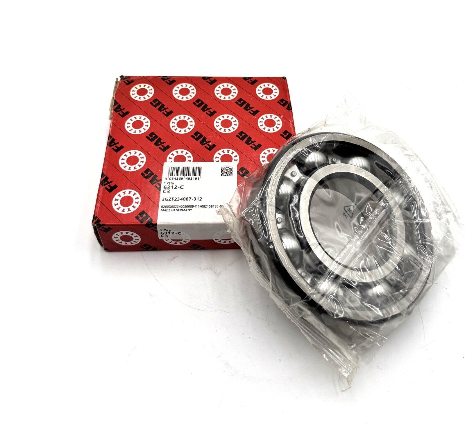 FAG 6312-C3 Deep Groove Ball Bearing