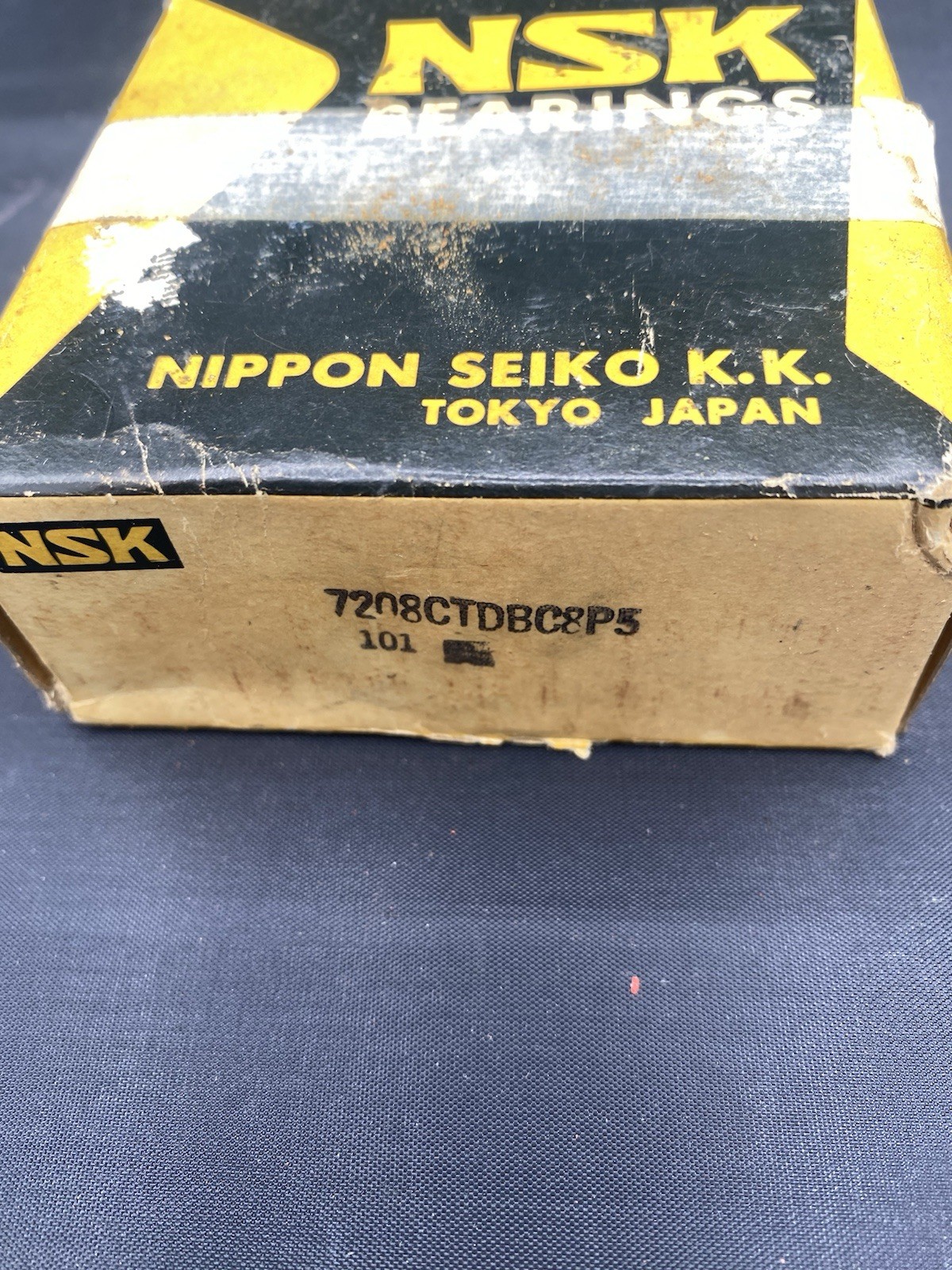NOS 1 Pair NSK Single Row Angular Contact Ball Bearing 7208CTDBC8P5 7208 B1