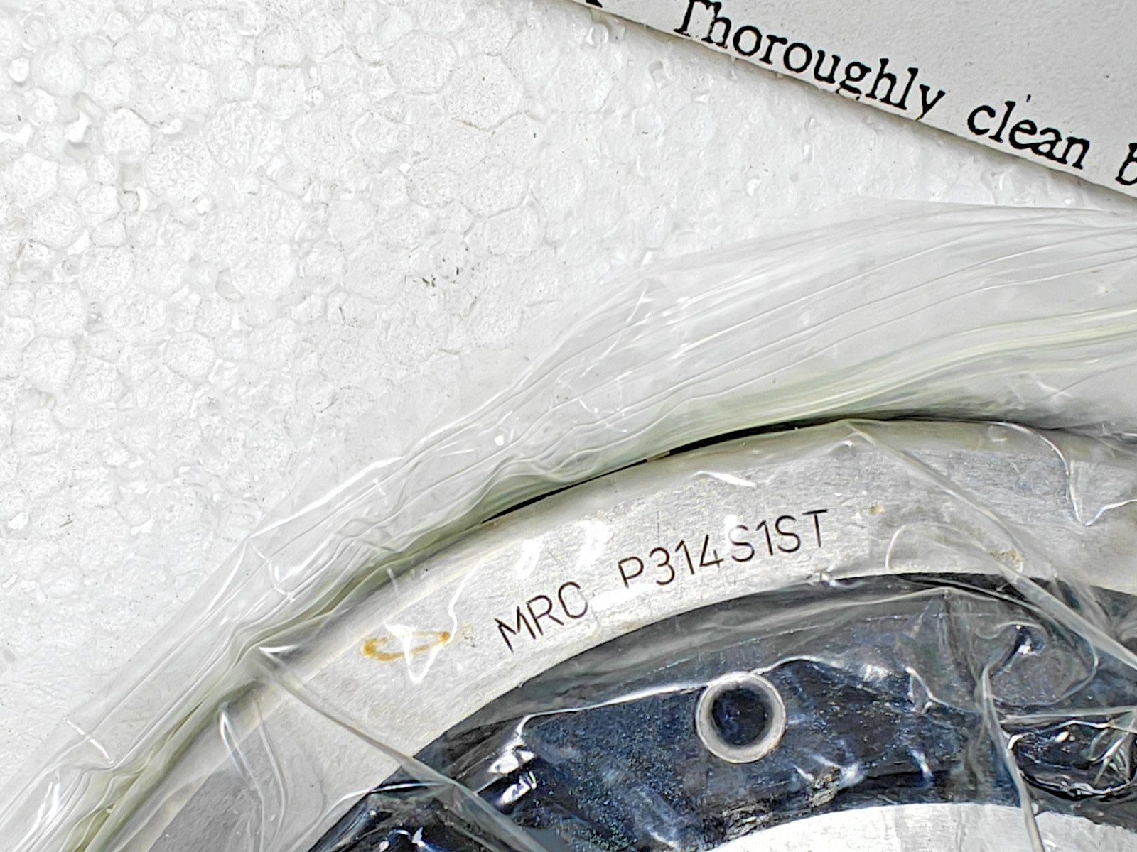 MRC P314S1ST CRYODYNAMICS Ball Bearing MRC SN: 081 PN: 6900214 C 6314 Bearing