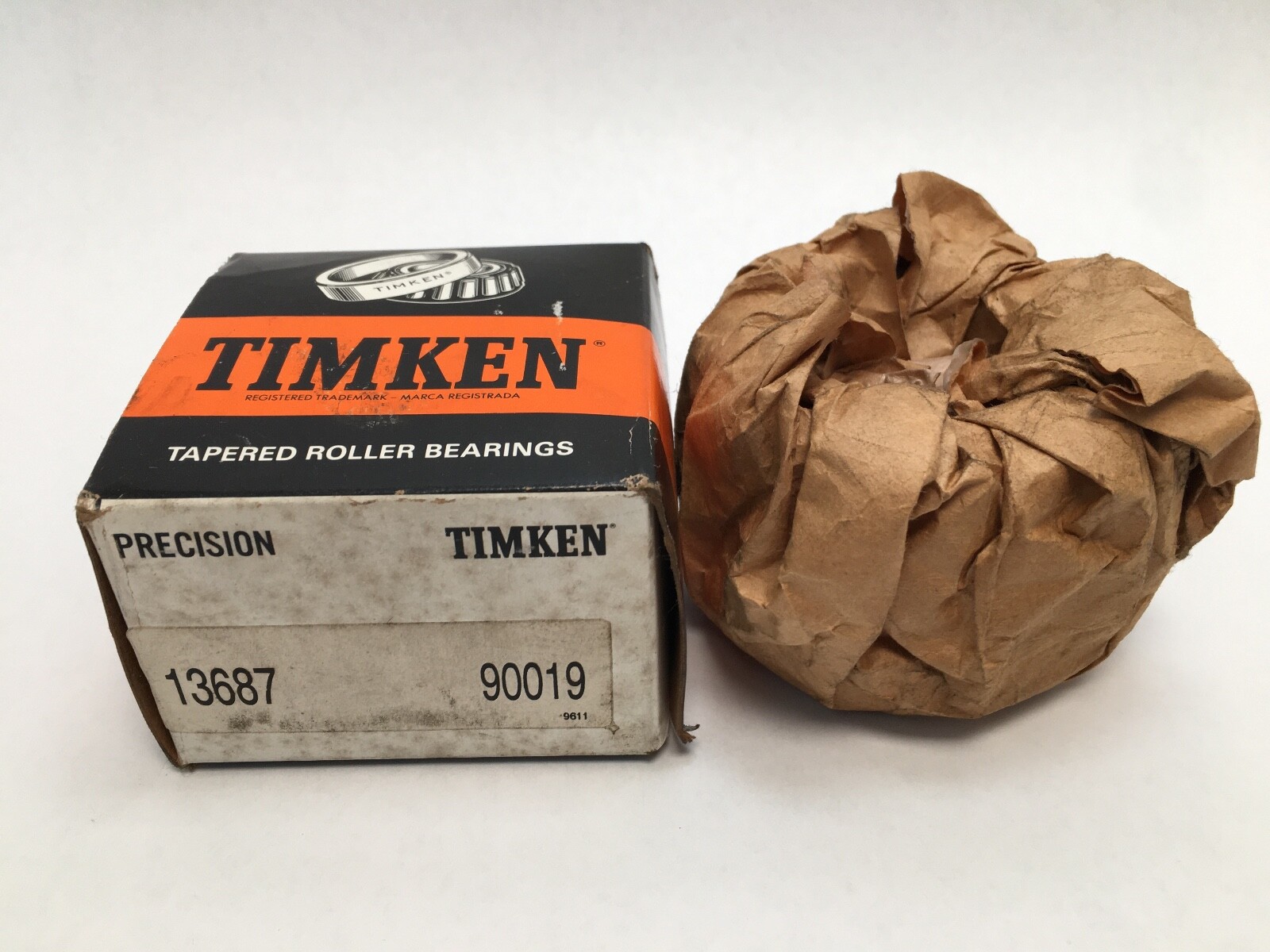 Timken 13687-90019 Double Taper Bearing Cone & Cup 1-1/2″ ID 2-23/32″ OD *3 USA