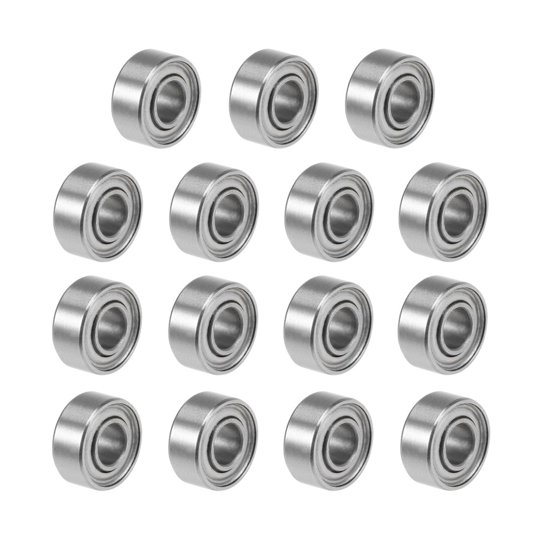 683ZZ Deep Groove Ball Bearings Z2 3x7x3mm Double Shielded Carbon Steel 15pcs