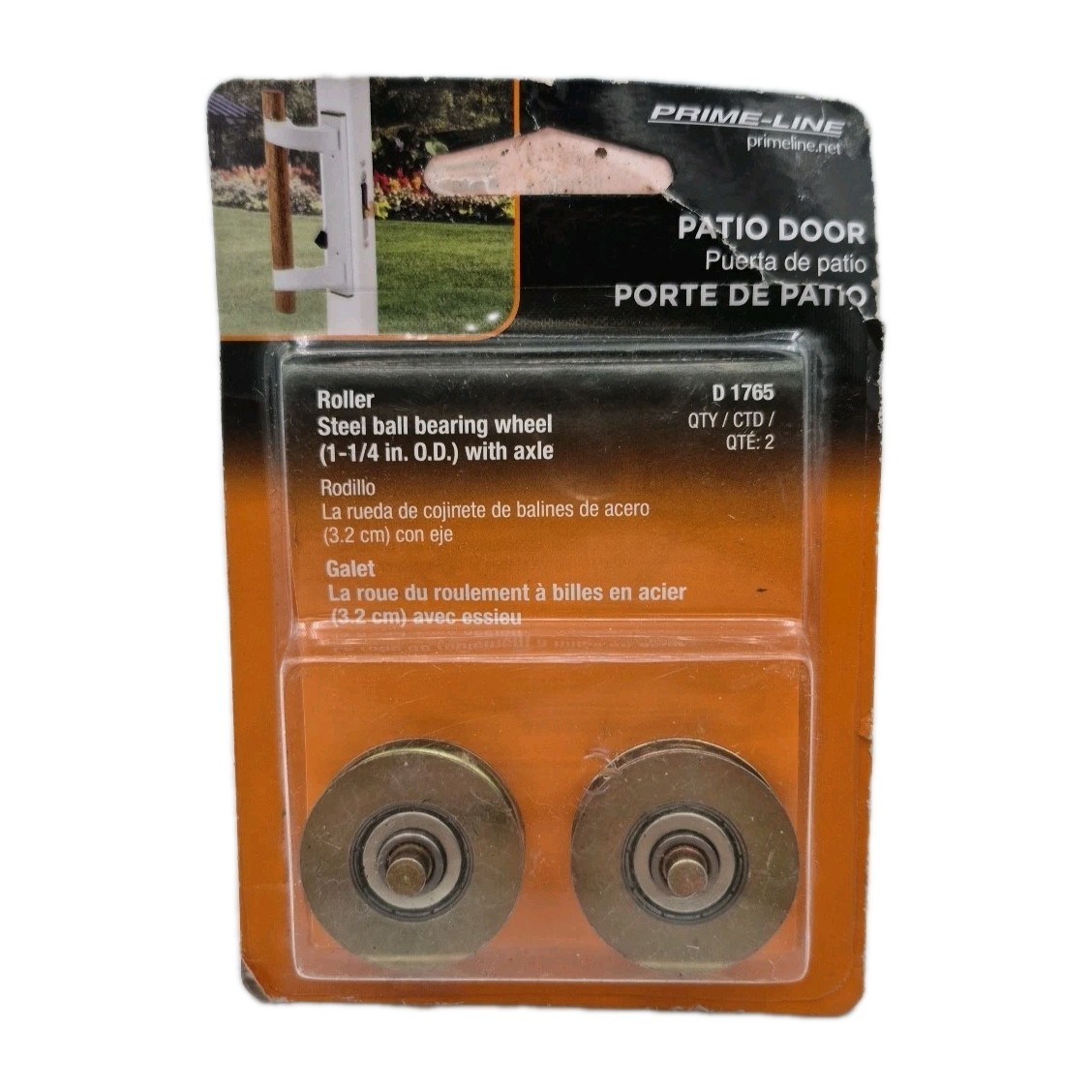 (2-Pk) Prime-Line Precision Ball Bearing Rollers Steel 1-1/4 D 1765