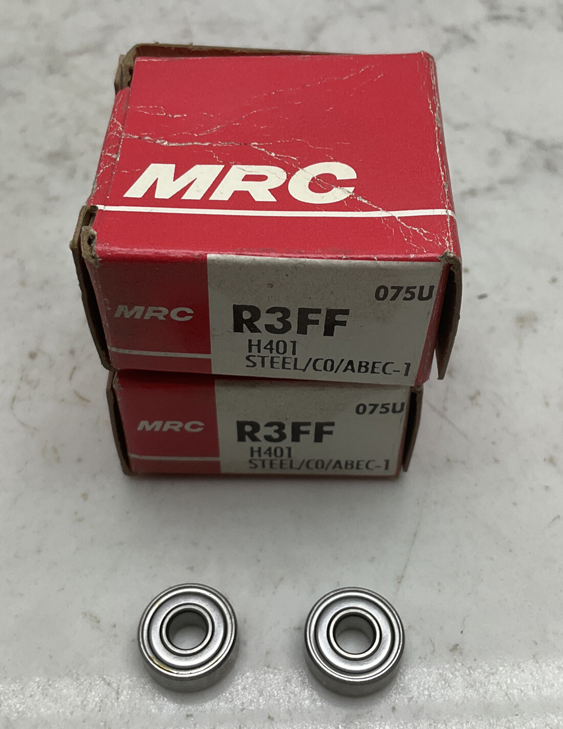 2 Pack SKF MRC R3FF Deep Groove Ball Bearing .1875” ID .500” OD 5mm Width Steel