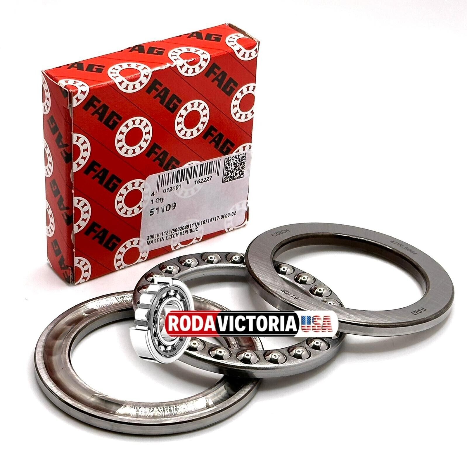 FAG 51109 Thrust Ball Bearings 45x65x14mm