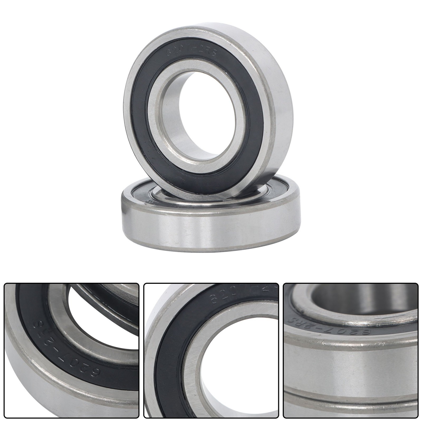 10Pack 6207-2RS Ball Bearings 35x72x17mm Double Rubber Sealed