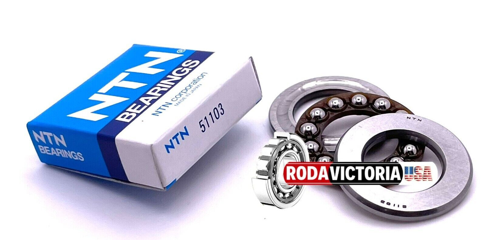 NTN JAPAN 51103 Axial deep groove ball bearing 17x30x9 mm