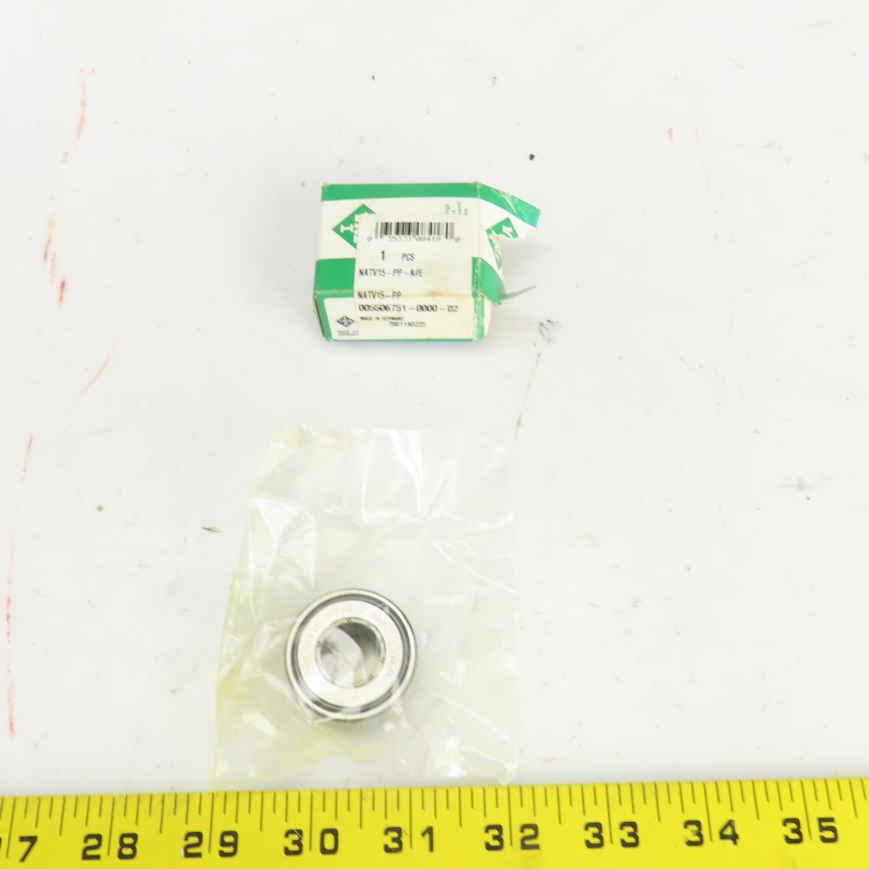 Ina NATV15-PP Crowned Yoke Roller Bearing 35mm OD 15mm Bore 18mm Wide Sealed