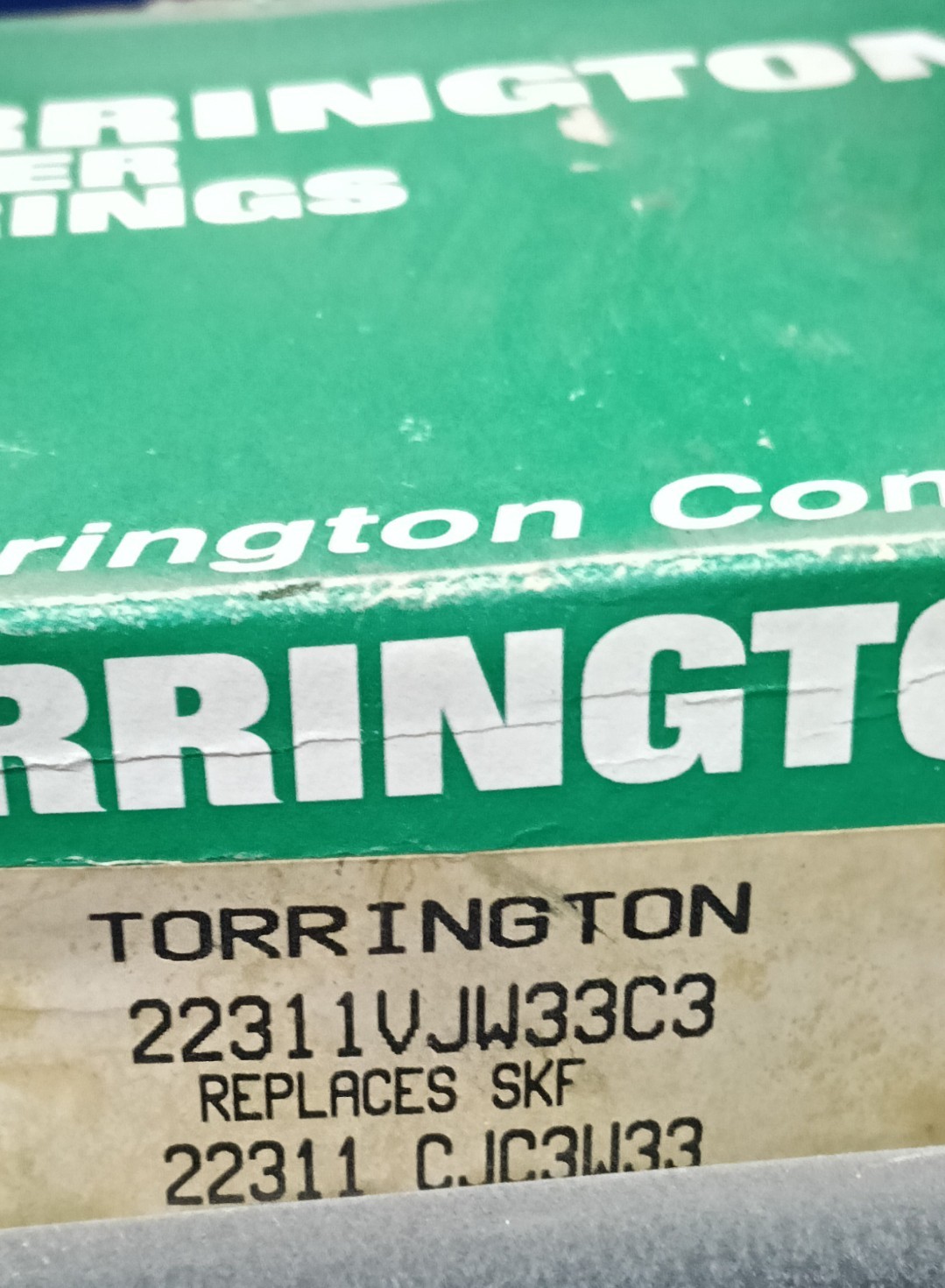 22311VJW33C3 TORRINGTON BEARING New Spherical Roller Bearing.