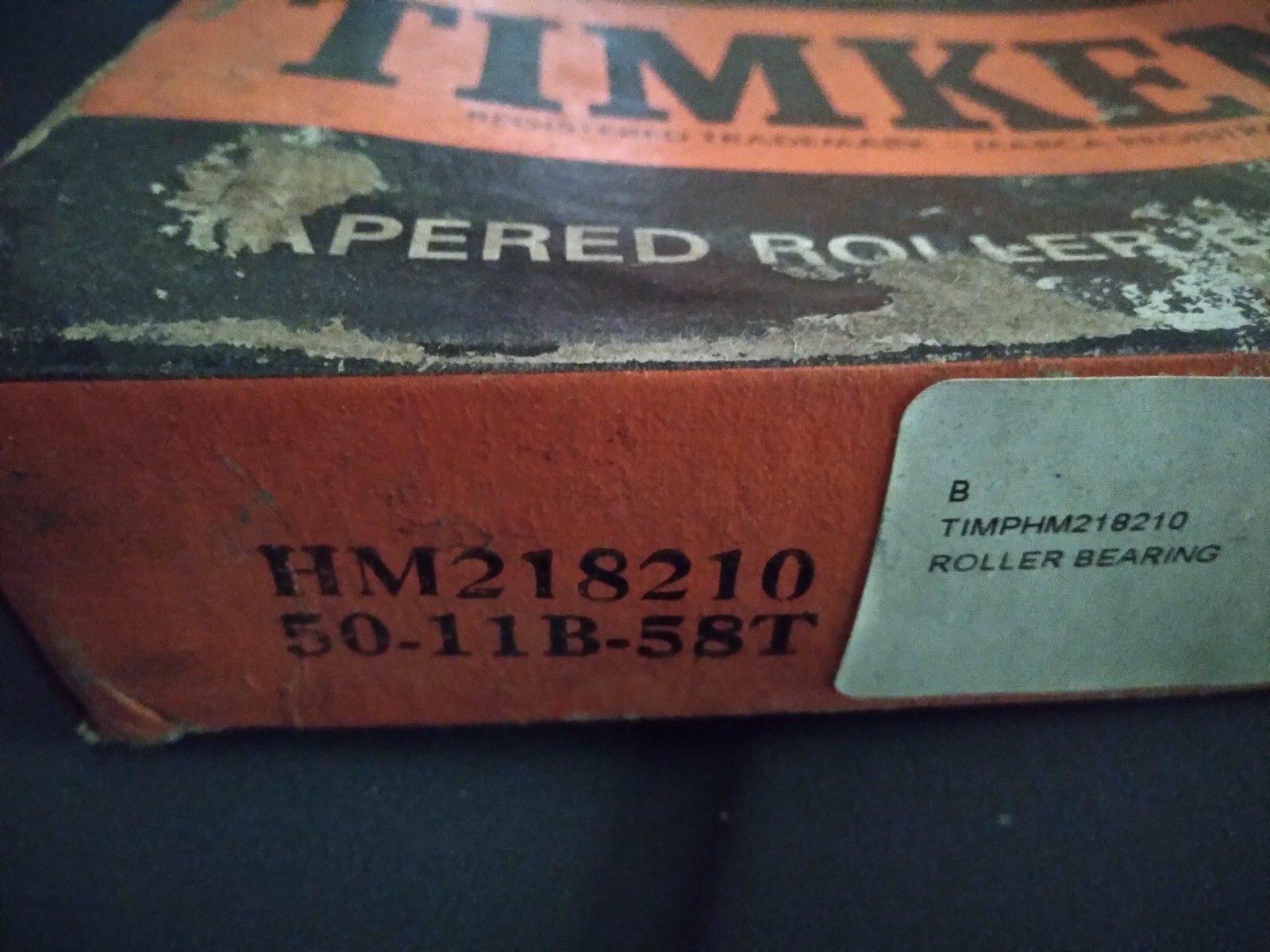 New PAI KCU-9128-TIM Tapered Roller Bearing Cup HM218210 Timken