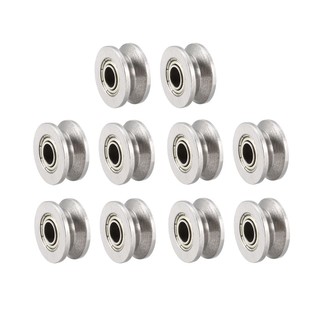 10pc 4x13x6mm V624ZZ Deep Groove Guide Rail Ball Bearing Double Shielded Bearing